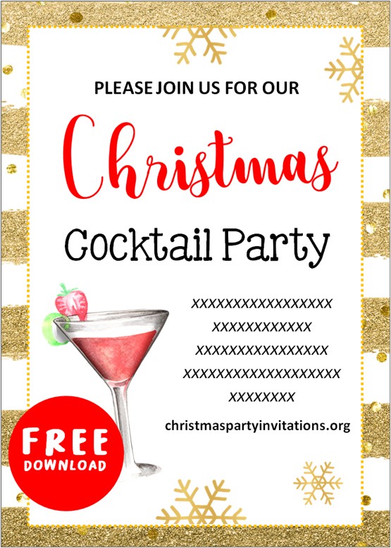 christmas party invitations templates free printables