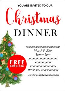 Free Printable Christmas Party Invitations Templates 🎄 🎁 🔔