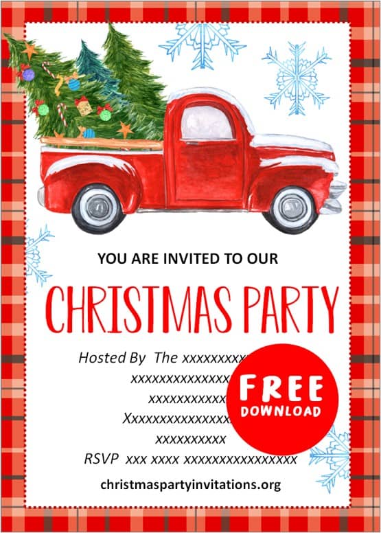 christmas party invitation template