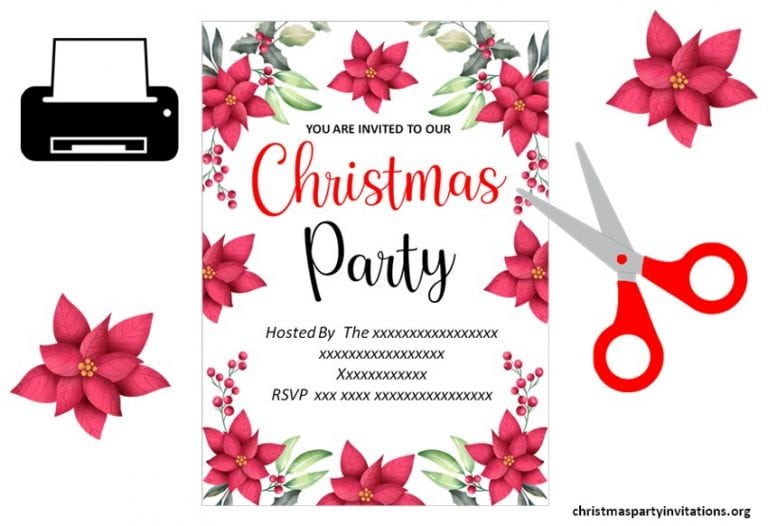 Christmas Party Invitations | Free Printable Christmas Templates 🎅