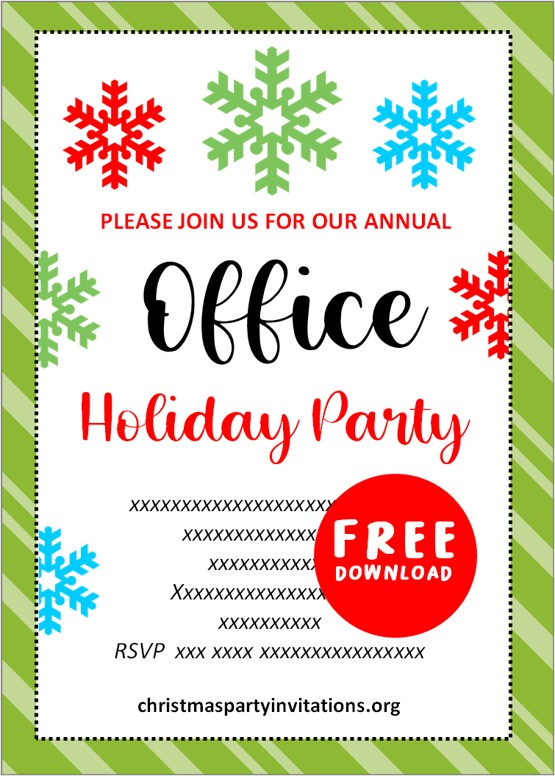 Corporate Holiday Party Invitations