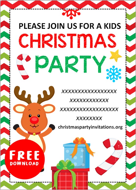 online kids christmas party invitations
