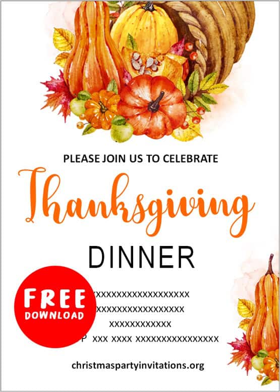 Thanksgiving Invitations