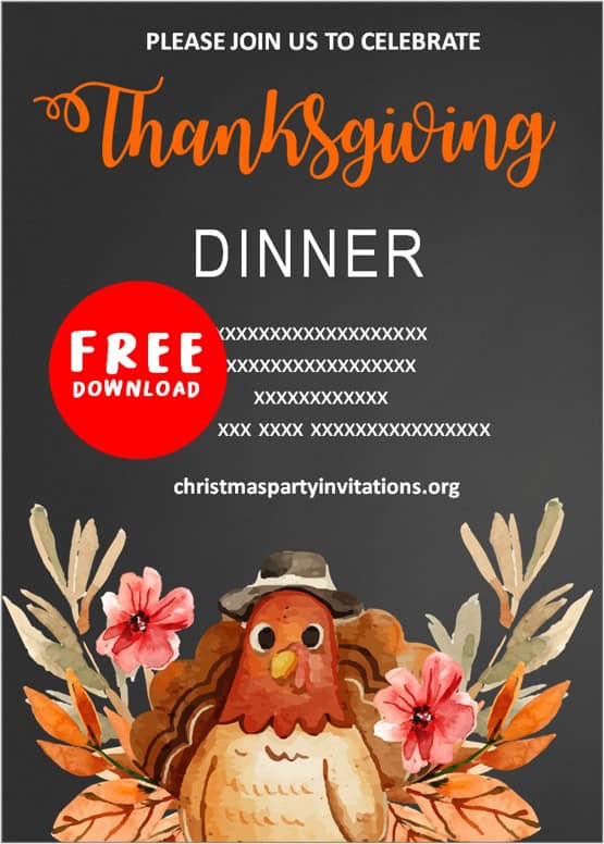 thanksgiving dinner invite