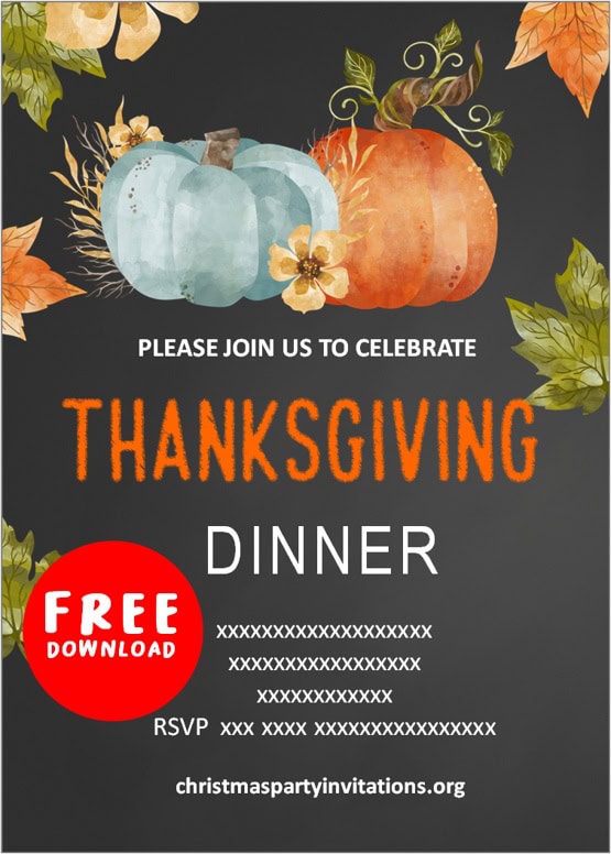 Thanksgiving Invitations